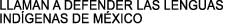 LLAMAN A DEFENDER LAS LENGUAS 

INDGENAS DE MXICO
