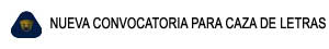 NUEVA CONVOCATORIA PARA CAZA DE LETRAS